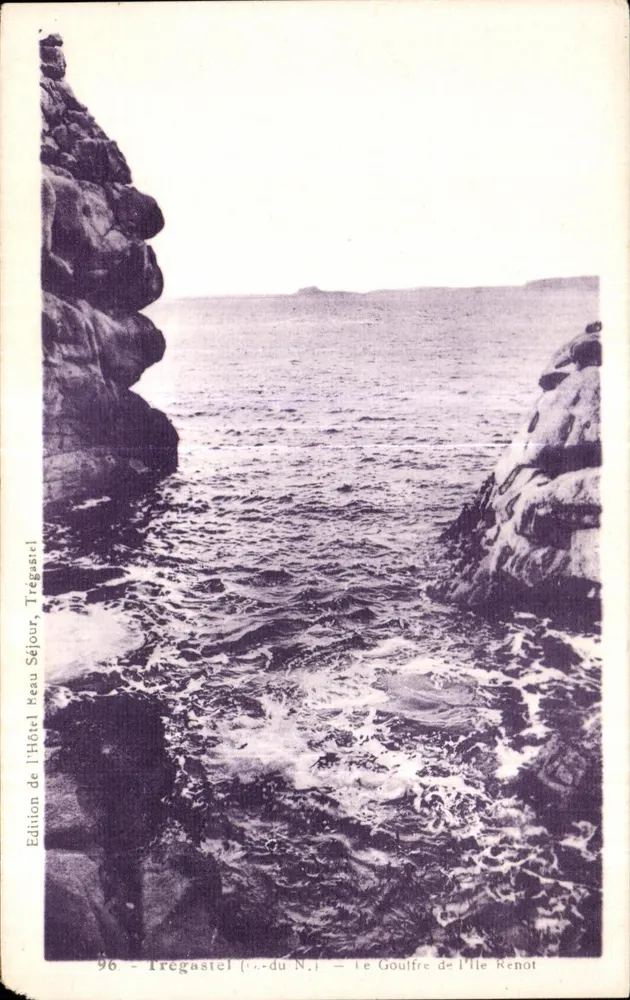 Tregastel (r.-du N.) — Der Gouffre de l'Île Renot — Ausgabe des Hotels Beau Séjour, Trégastel - Vorderseite