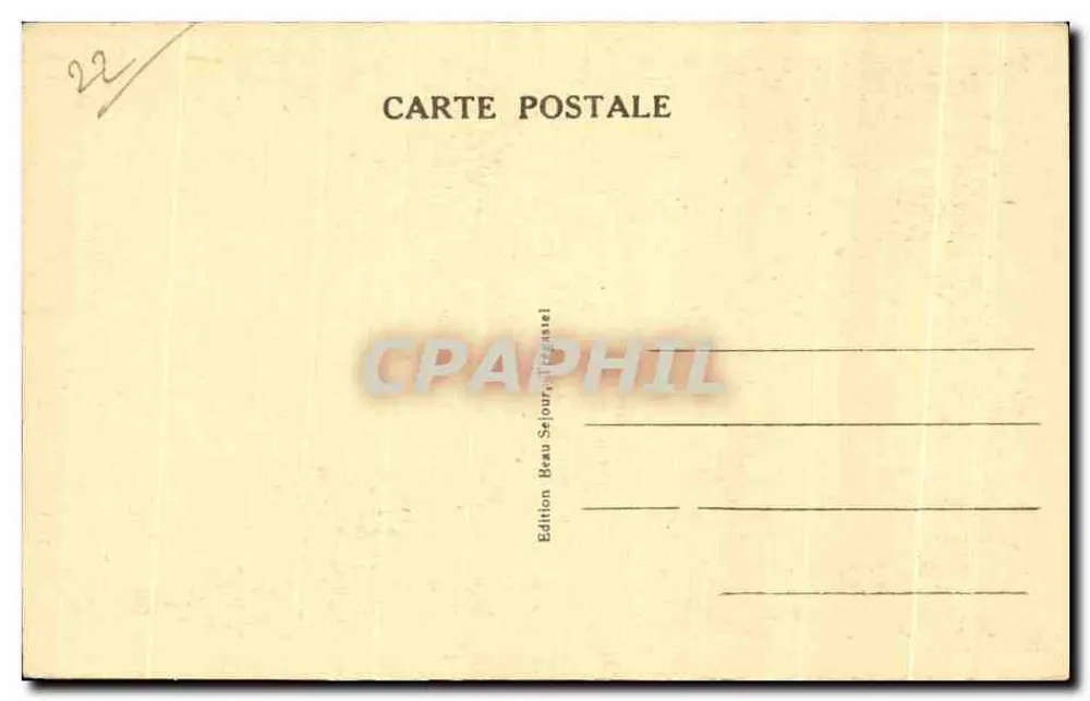 Trégastel (C.-du-N.) — O Coelho — Edição Beau Sejour - Verso