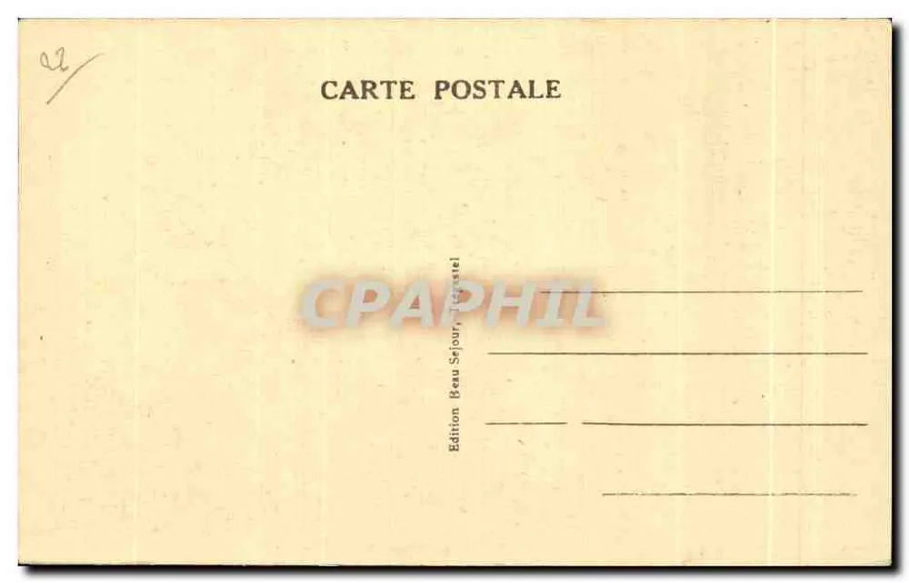 Trégastel (Côtes-du-Nord) — O Coelho — Edição Beau Sjour, Trégastel - Verso