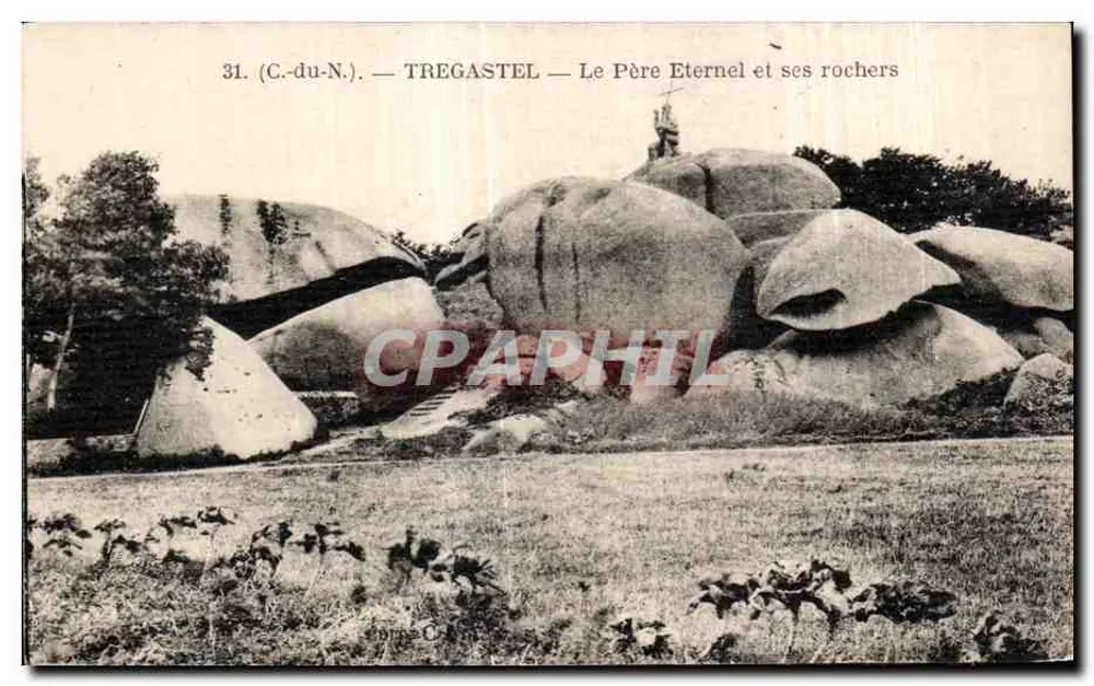 TREGASTEL — Der Ewige Vater und seine Felsen — C. du N. — n°31 - Vorderseite