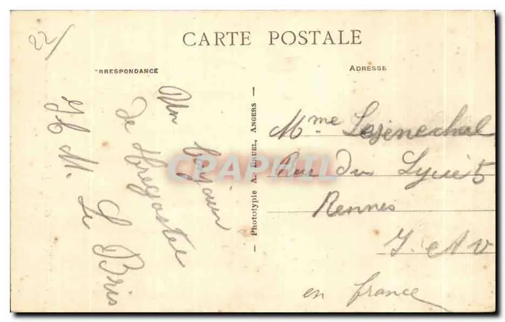 Trégastel (C.-du-N.) — Le Castel Ste-Anne und die Tortues — A.B. — n°318 - Rückseite