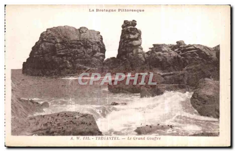 Der Große Gouffre — TREGASTEL — La Bretagne Pittoresque - Vorderseite