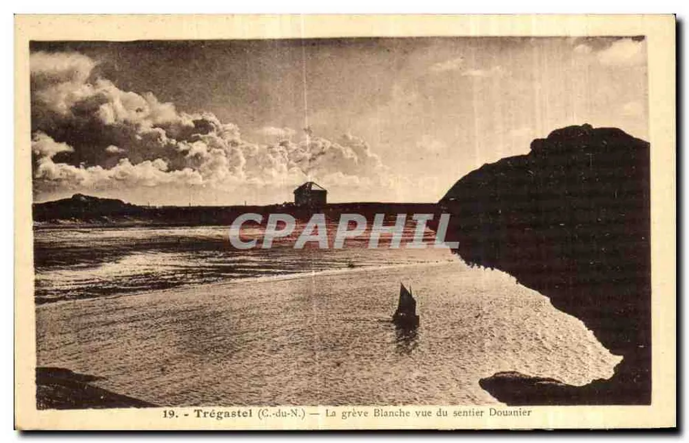 Trégastel (C.-du-N.) — Weiße Strand von der Zollweg-Perspektive — Ausgabe Beau-Setjour, Trégastel - Vorderseite