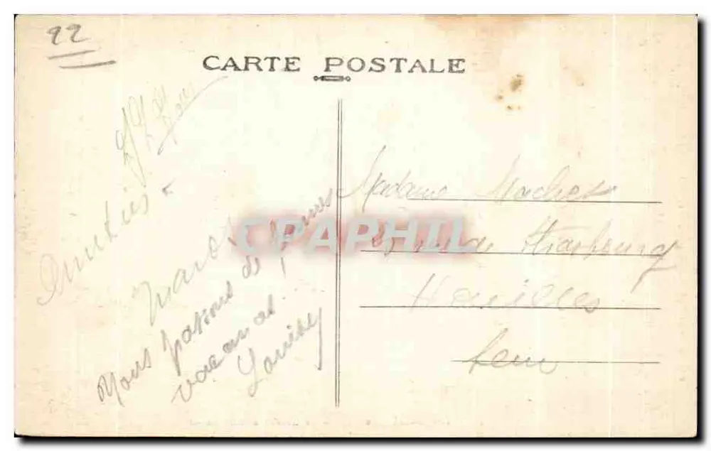 Trégastel (Côte-du-Nord) — Der Gouffre de l'Île Renot — Édition de l'Hôtel Beau-Séjour, Trégastel - Rückseite