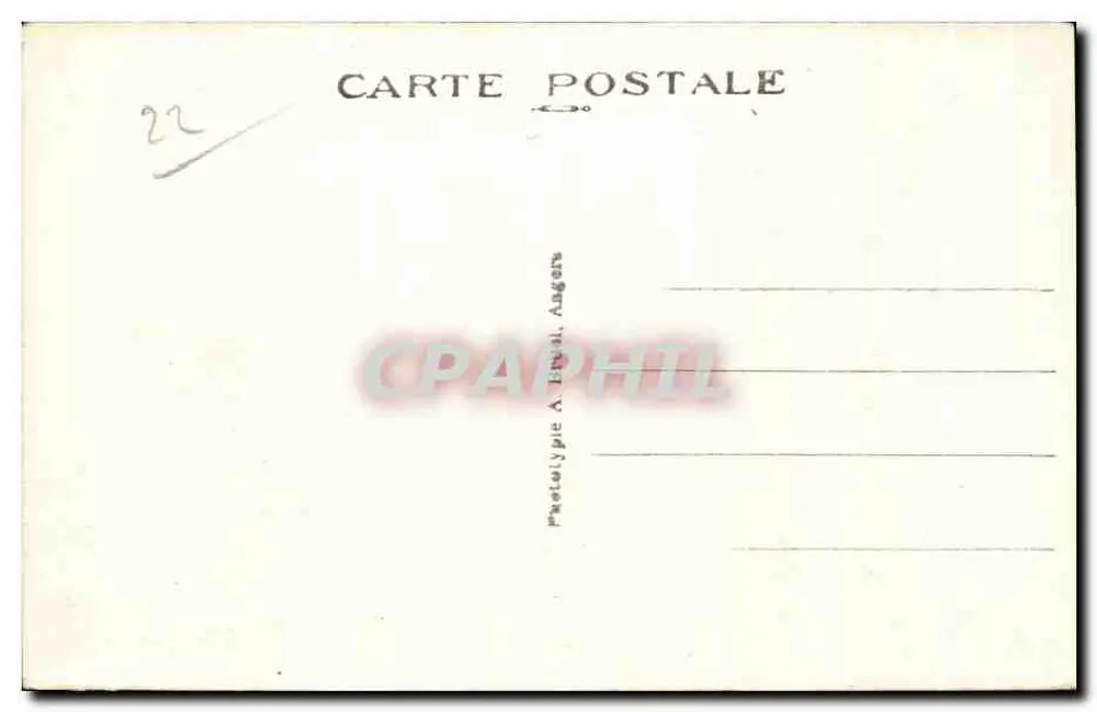 Trégastel-Plage (C. du N.) — Der Kopf und die Krone des Königs Grallon — A. B. - Rückseite