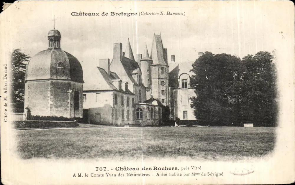 Schloss der Rochers, nahe Vitré — Sammlung E. Hamonic — Foto von M. Albert Durand, n° 707 - Vorderseite