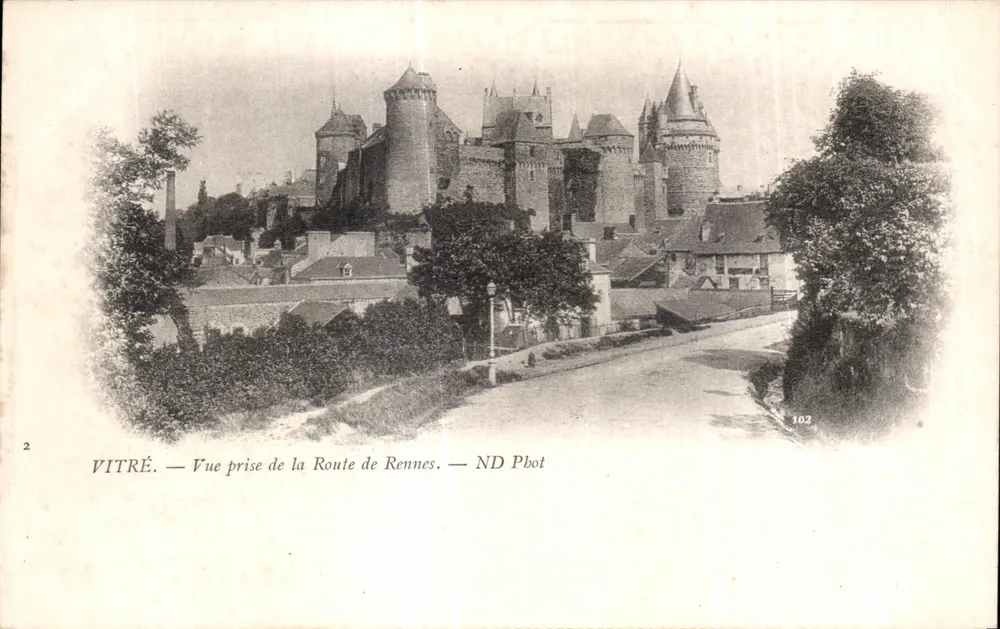 VITRÉ — Vista tomada desde la Carretera de Rennes — ND Phot - Anverso