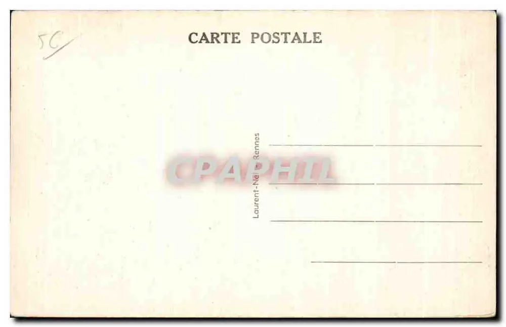 Carnac — Saint Cornély und seine Ochsen — Verleger Laurent-Nel, Rennes, n° 525 - Rückseite