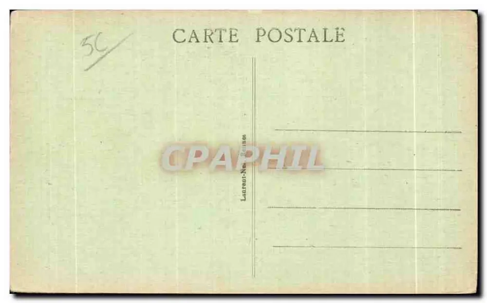 Carnac - Portal de la Iglesia — editor Lataron, n° 1018 - Reverso