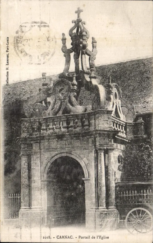 Carnac - Poort van de Kerk — Collectie H. Laurent, Port-Louis, n° 1018 - Voorkant