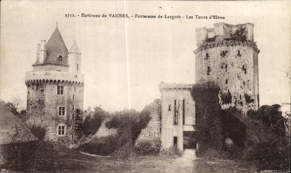 Umgebung von VANNES — Festung Largoët — Die Türme von Elven — Verlag: Laurent-Nel, Rennes - Vorderseite