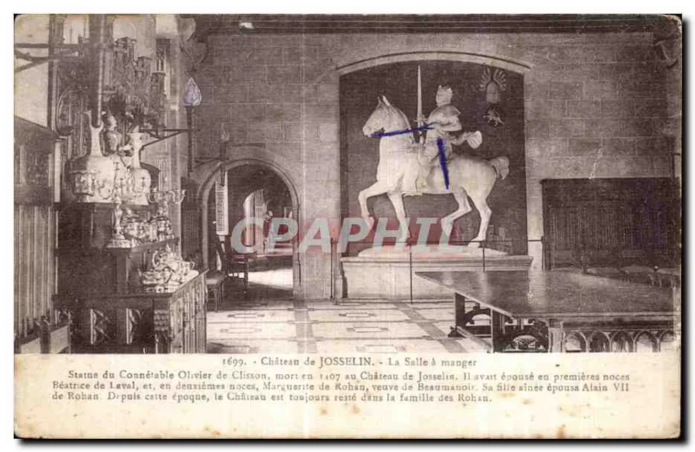 Schloss Josselin — Das Speisezimmer — Verlag: Lauret, Rennes - Vorderseite