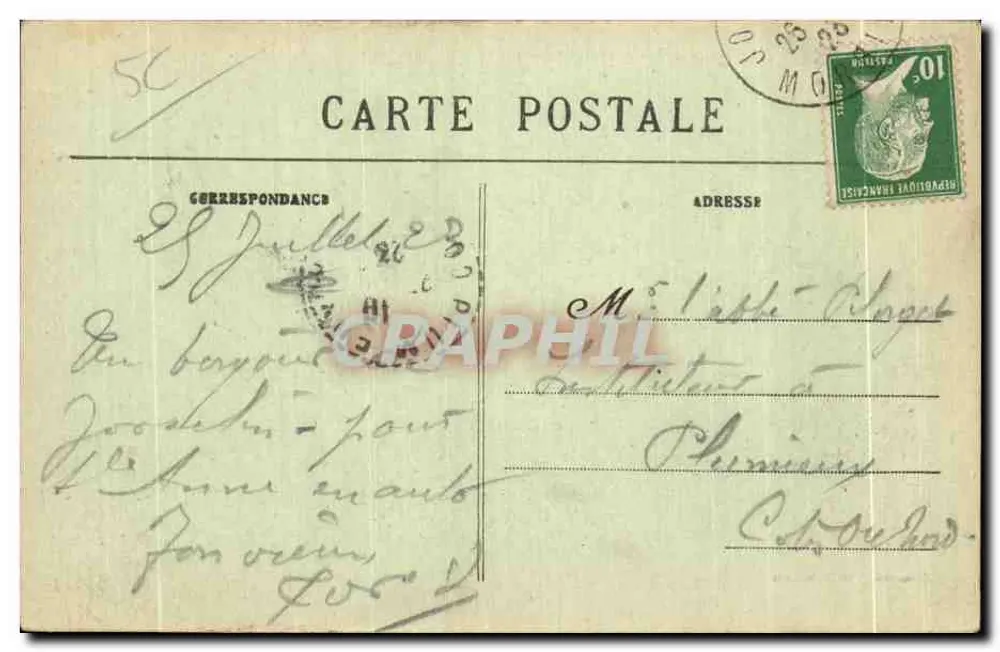 Castelo de Josselin — O Poço — Coleção Villard, Quimper - Verso