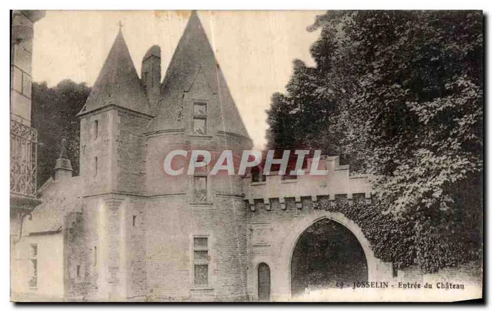 Josselin - Entrada do Castelo — editor Arraud et Nomis, Nantes - Frente