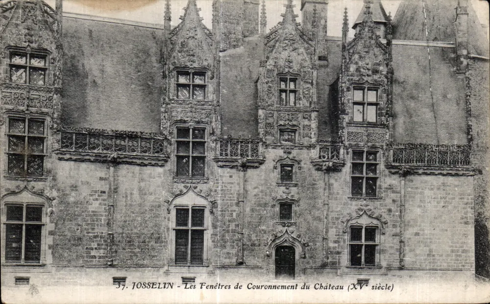 Josselin — Die Krönungsfenster des Schlosses (15. Jahrhundert) — Verlag nicht sichtbar, Nr. 37 - Vorderseite