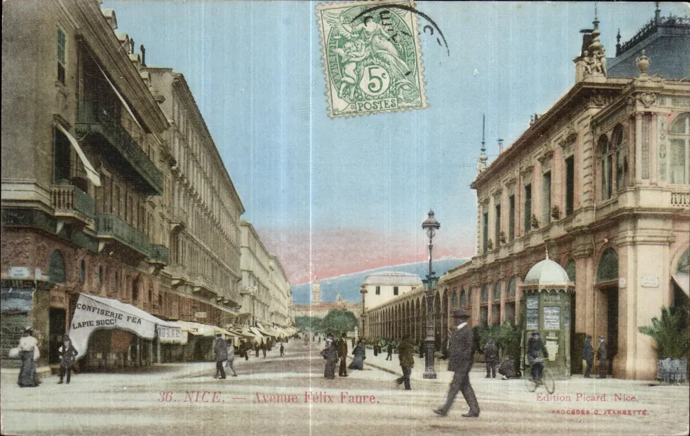 Nice — Avenida Félix Faure — Edição Picard, Nice - Frente