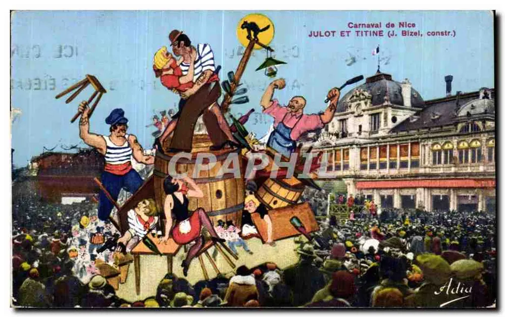 Karneval von Nice — JULOT ET TITINE (J. Bizel, constr.) — Aldia - Vorderseite