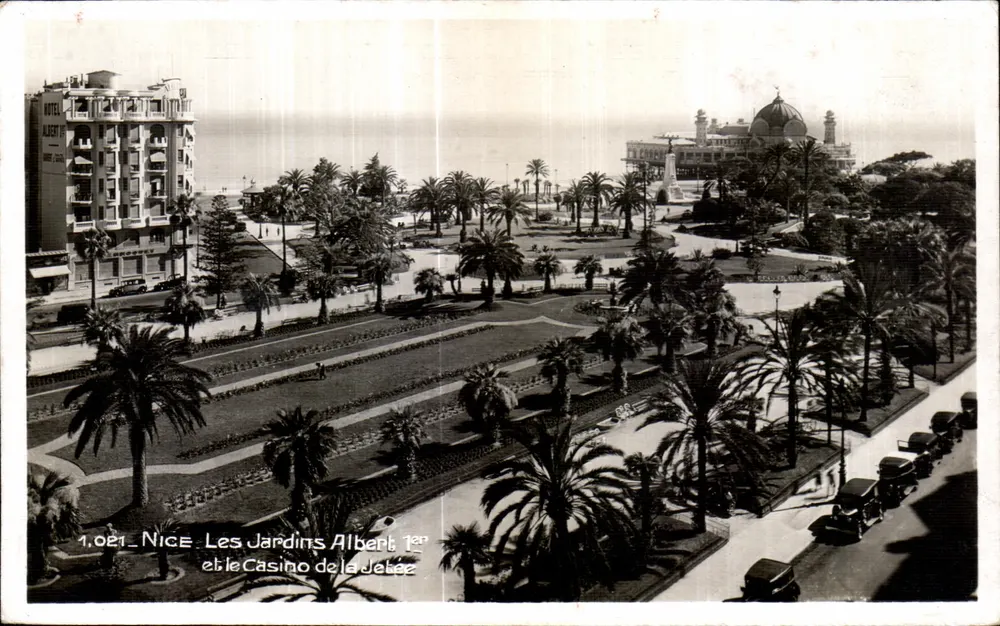 Nice - Les Jardins Albert 1er und das Casino de la Jetée — Ausgabe La Cigogne, rue St-François-de-Paule, Nice - Vorderseite