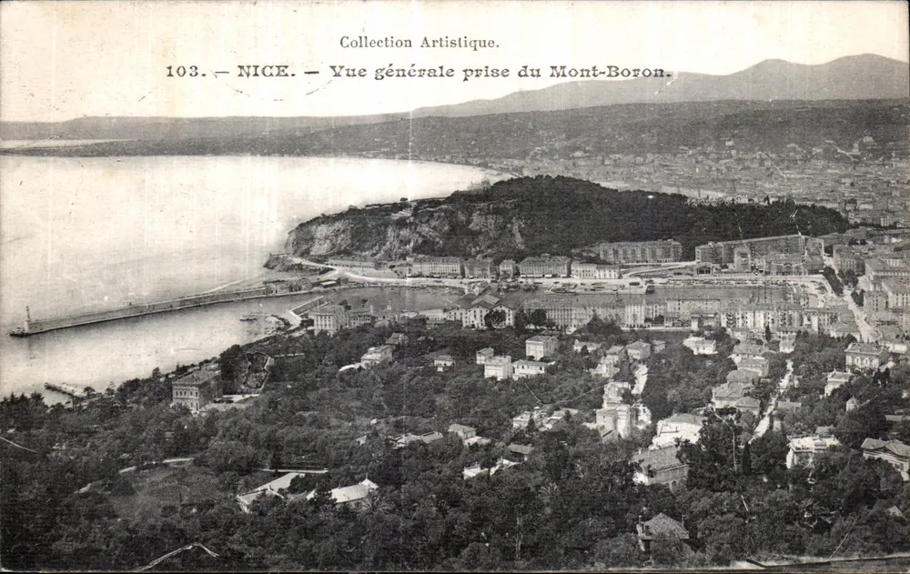 NICE — Allgemeiner Blick vom Mont-Boron — Künstlerische Sammlung, n°103 - Vorderseite