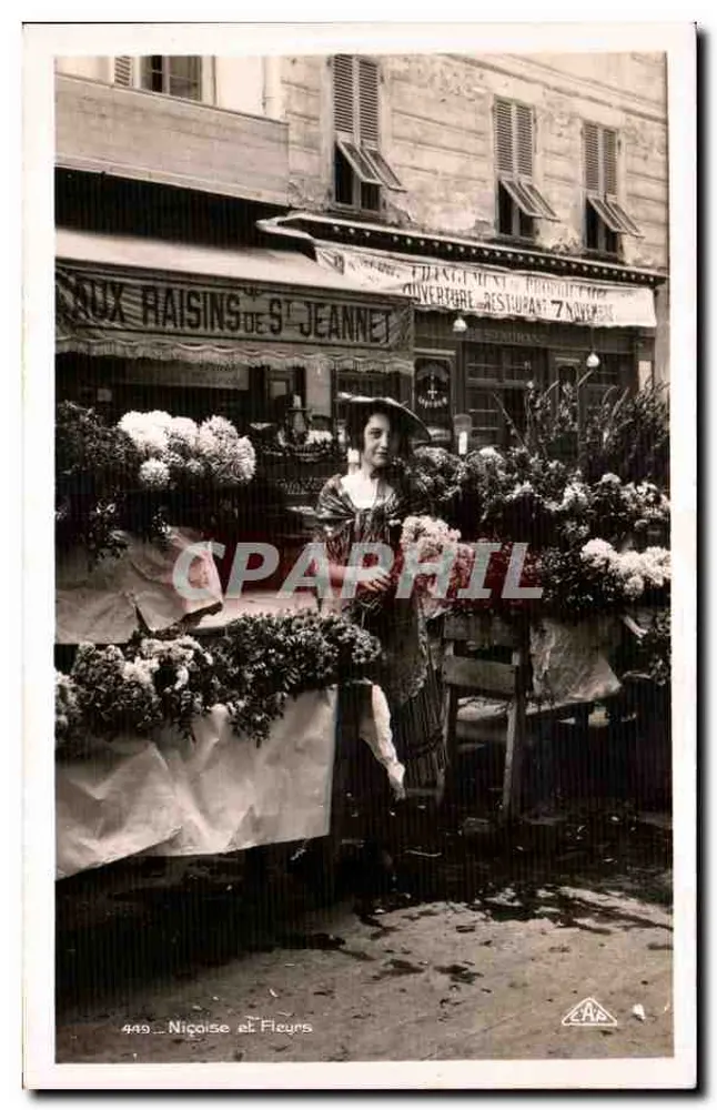 Frau am Blumenmarkt — Niçoise und Blumen — C.A.P. Straßburg - Vorderseite