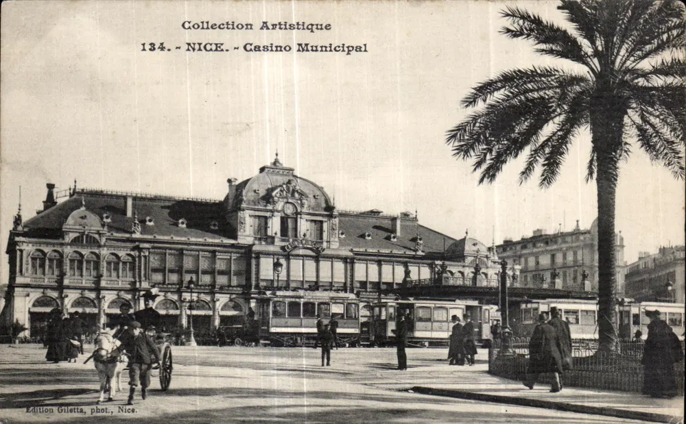 Nizza - Municipalkasino — Künstlerische Sammlung 134 — Giletta-Ausgabe, Foto von Nices - Vorderseite