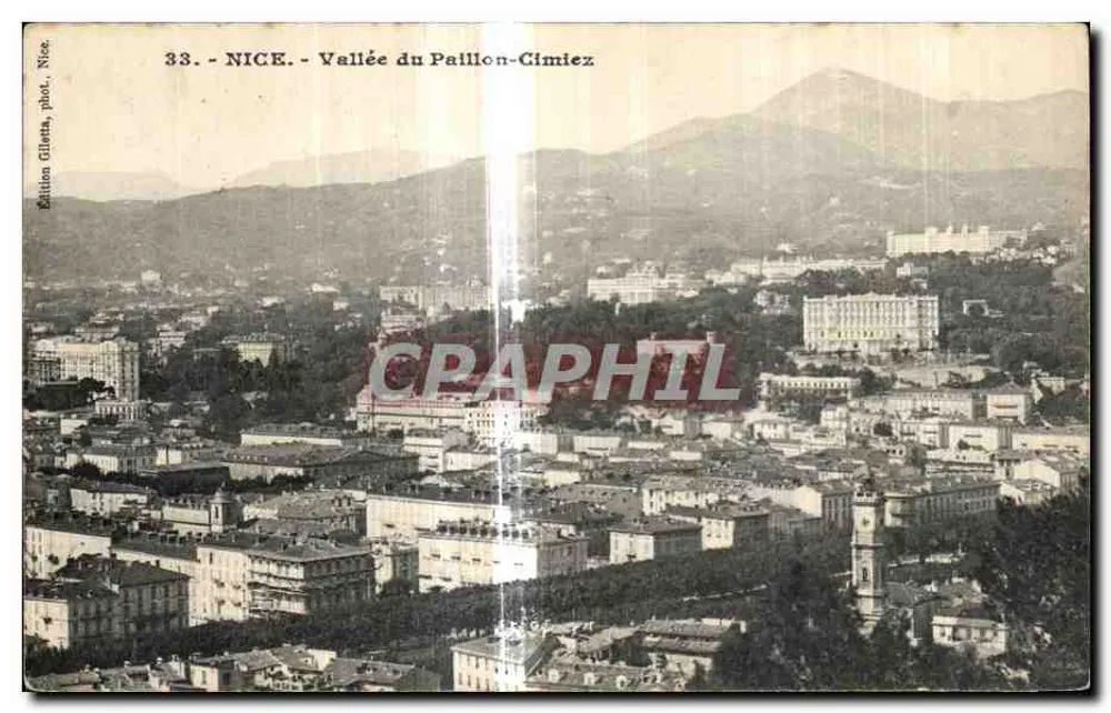 Nice — Dolina Paillon-Cimiez — Wydawnictwo Gilletta, Nice, nr 33 - Awers