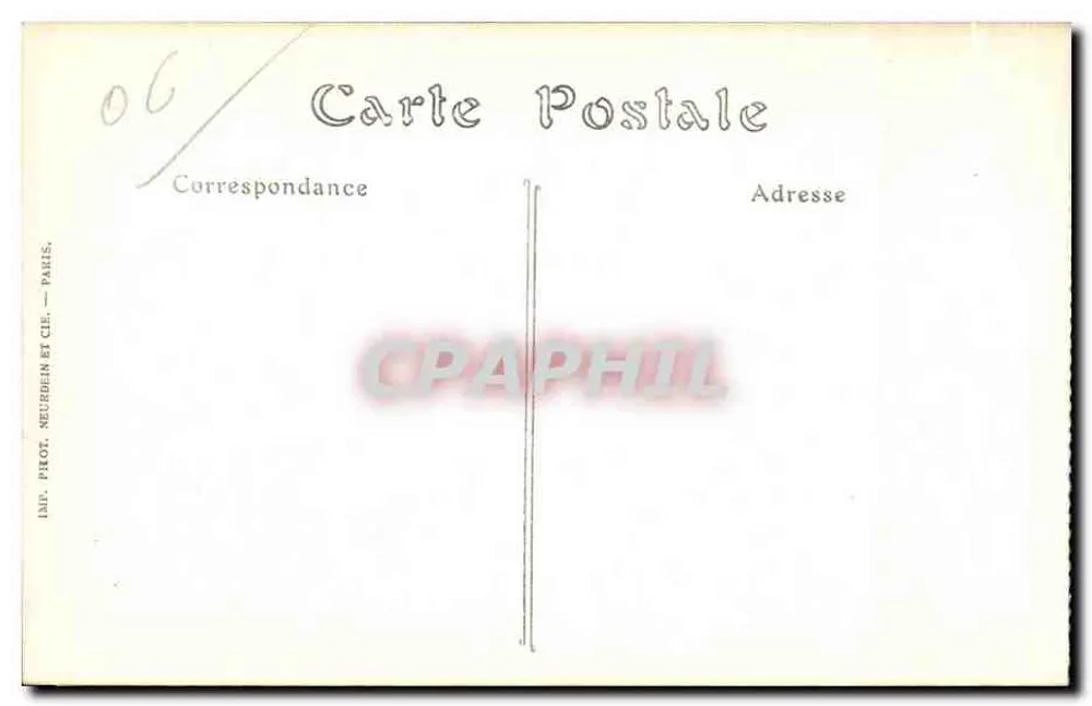 NICE und die Bucht der Engel (Alpes-Maritimes) — Ansicht vom Mont Boron. ND. Phot. - Rückseite