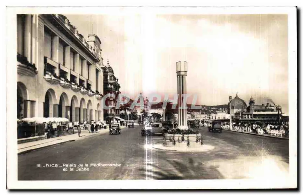 Nice - Palais de la Mediterranée en de Jette - Voorkant