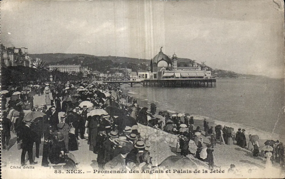 Nice — Promenade des Anglais et Palais de la Jetée — Cliché Giletta, n° 88 - Vorderseite