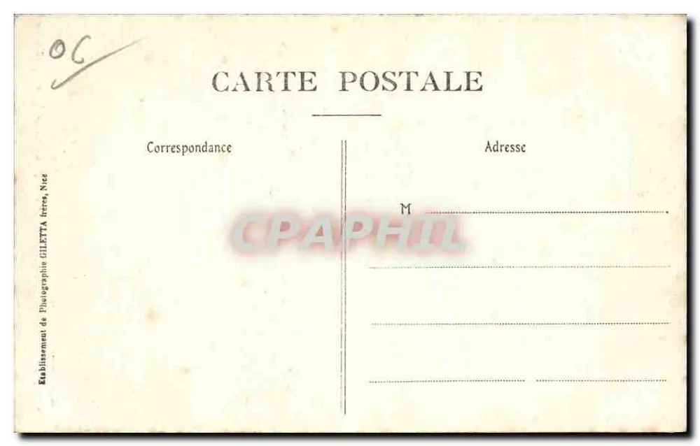 Menton - Pont Saint-Louis - Grenze Frankreich-Italien — Edition Giletta, Foto. Nice, Nr. 954 - Rückseite