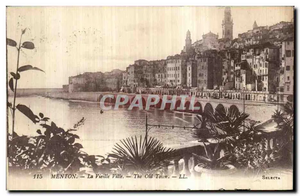 Menton — Altstadt — LL. — Selecta, n°115 - Vorderseite