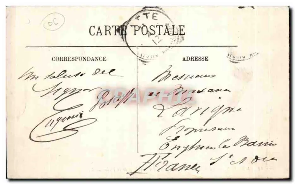 Menton — Bucht von Garavan, Ansicht von den Terrassen der Villa — LL - Rückseite