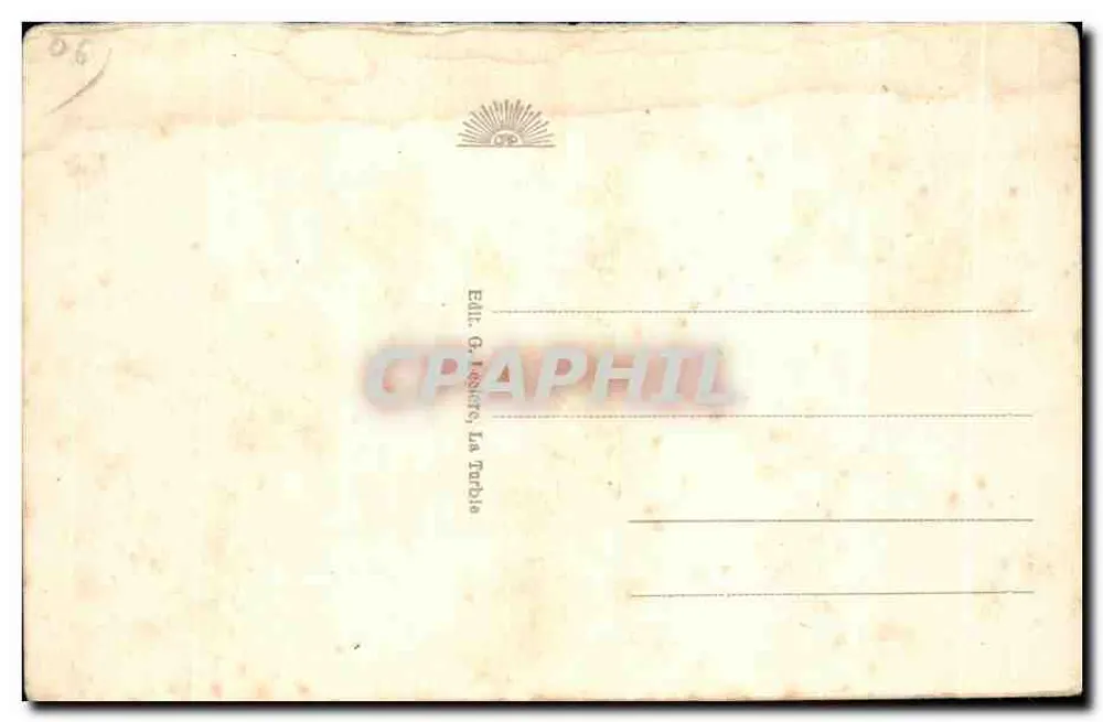 La Turbie — Porte et rue Capouanne (éditeur : Émil. G. Tastet, La Turbie) - Rückseite