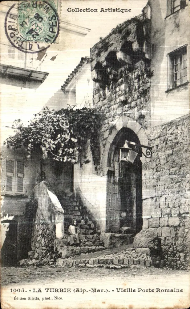 La Turbie (Alp.-Mar.) — Alte Römische Tor — Edition Giletta, Fotografie Nice - Vorderseite