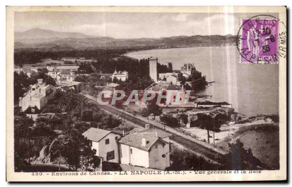 Um Cannes - LA NAPOULE (A.M.) - Allgemeiner Blick und die Bucht - Vorderseite