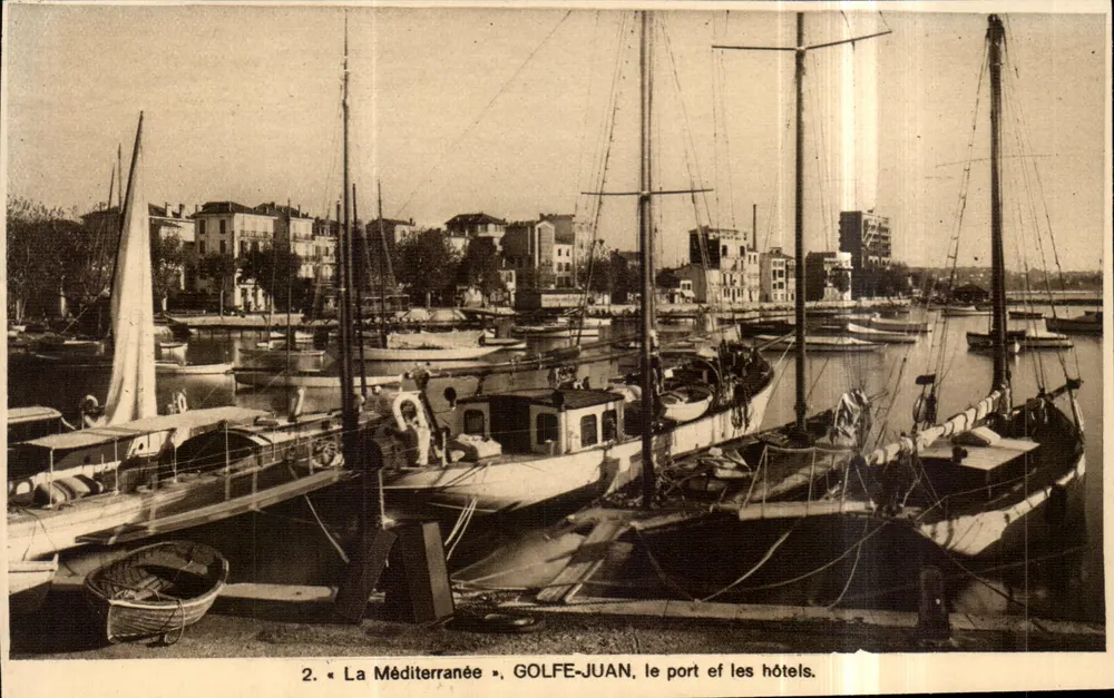 Golfe-Juan — Der Hafen und die Hotels — « La Méditerranée » — Verlag A. Mollaret, Grenoble, Nr. 2 - Vorderseite