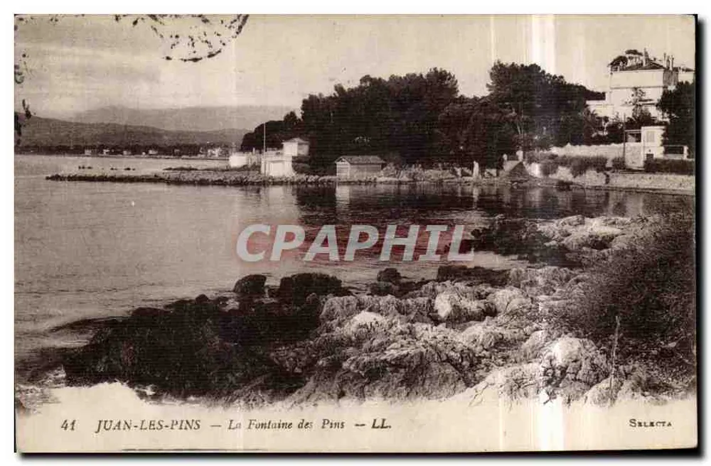 Juan-les-Pins — Fontaine des Pins — Selecta - Vorderseite