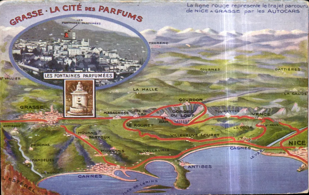 Grasse - A Cidade dos Perfumes — As Fontes Perfumadas — Editor não visível - Frente