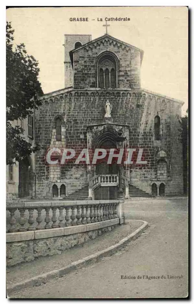 Grasse — A Catedral — Edição da Agência do Litoral - Frente