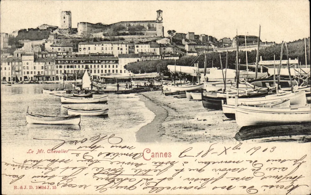 O Mt. Chevalier — Cannes — R.&J.D. n° 10604 J.15 - Frente