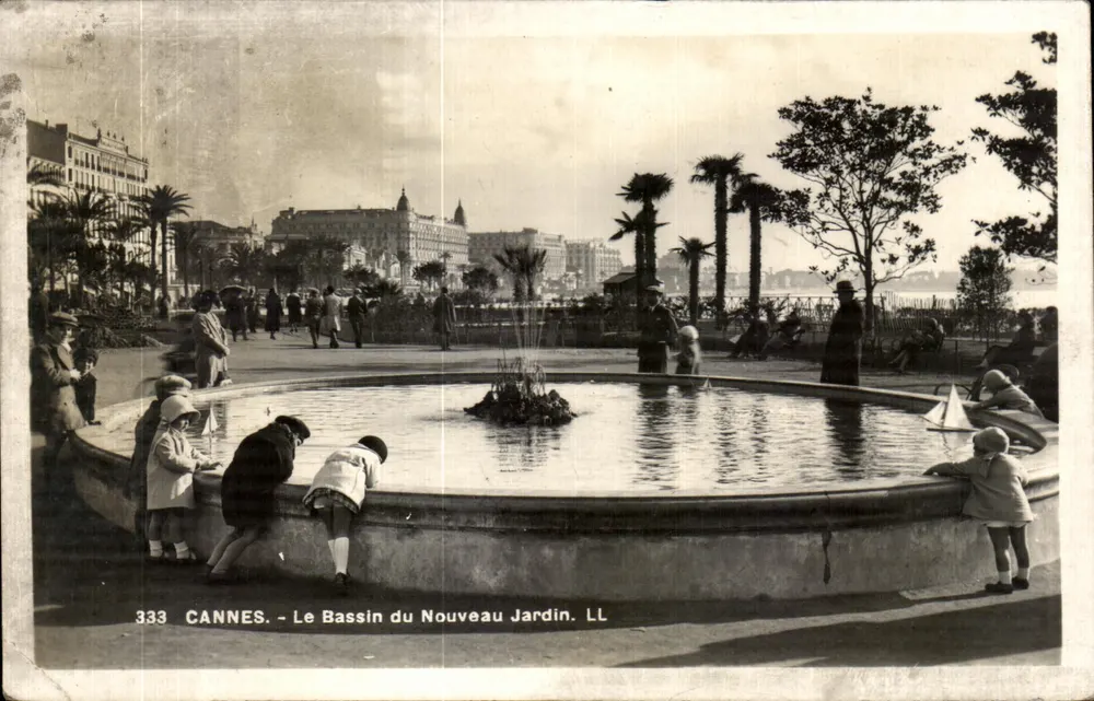 CANNES — Ansicht des Bassins des Nouveaux Jardins — LL, n° 333 - Vorderseite