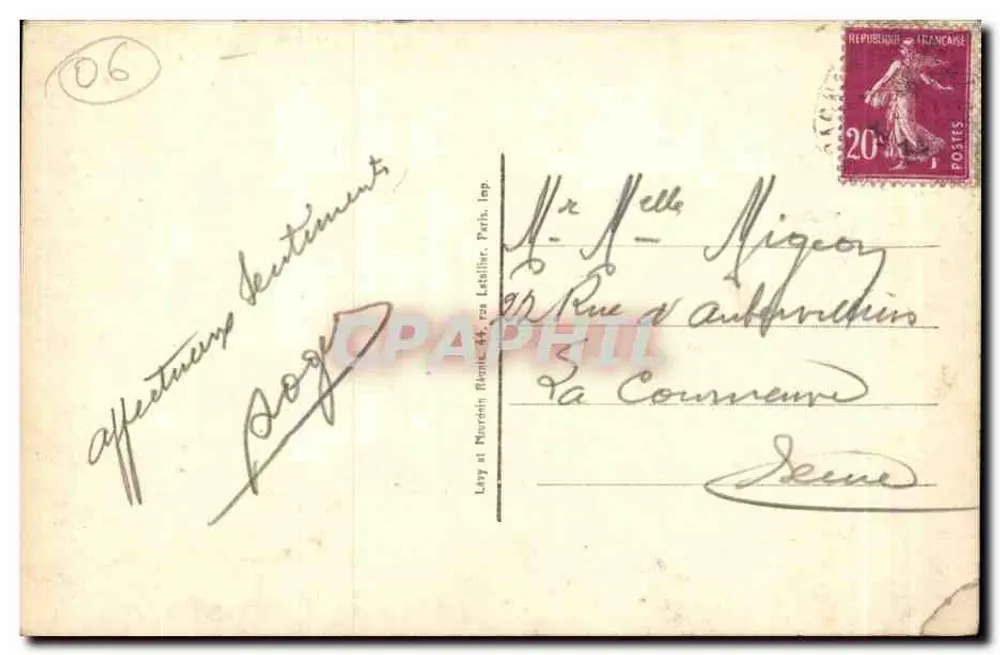 CANNES — Ansicht des Bassins des Nouveaux Jardins — LL, n° 333 - Rückseite