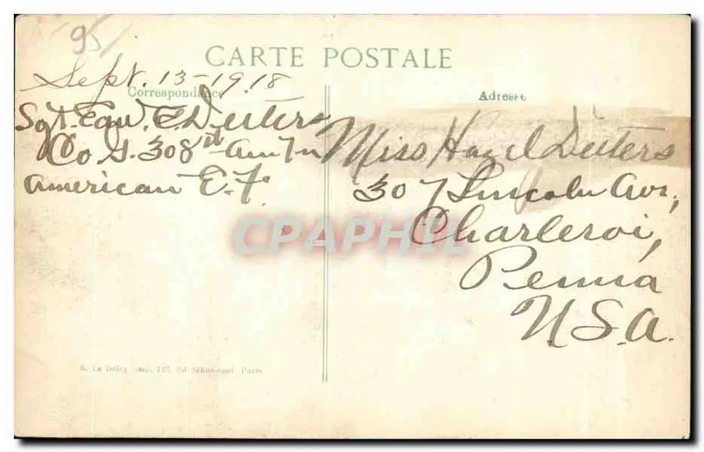 L'Isle-Adam-Parmain — Stauwerk auf der Oise — S.&O. 13. Serie - Rückseite