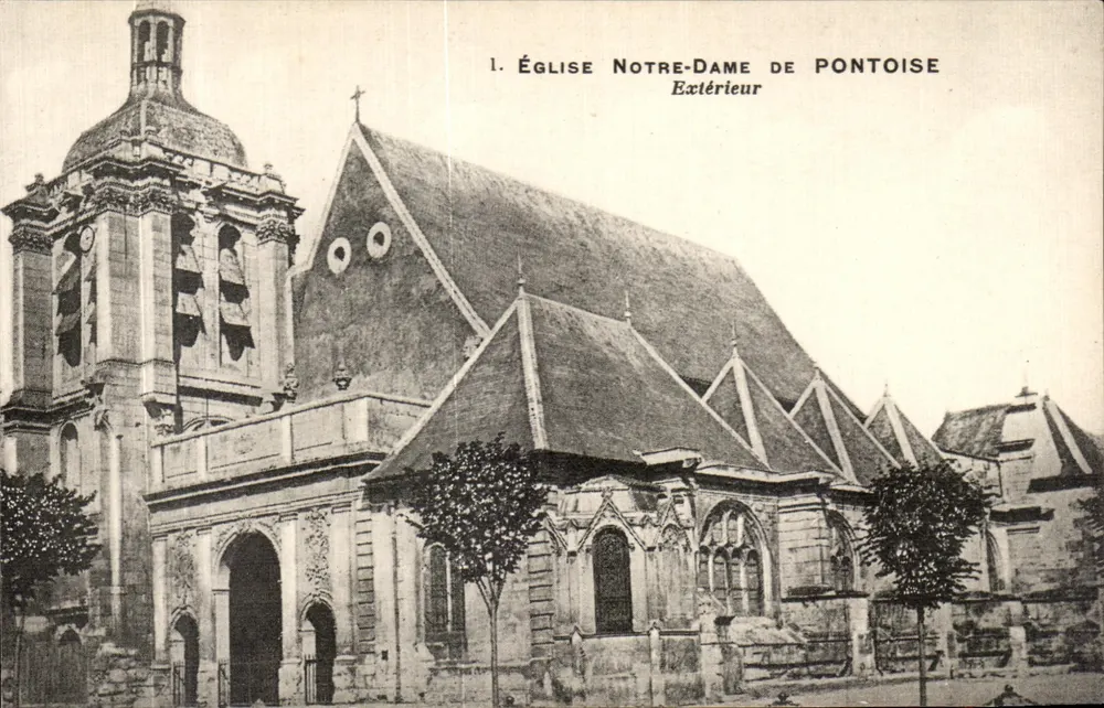 Kirche Notre-Dame von Pontoise — Äußeres — Phototypie A. Benoît, Neuilly-sur-Seine - Vorderseite