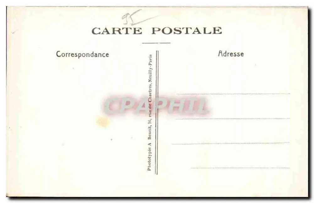 Kirche Notre-Dame de Pontoise — Die Kapelle der Gottesmutter — Phototype A Benoit, 16 rue de Chartres, Neuilly - Rückseite