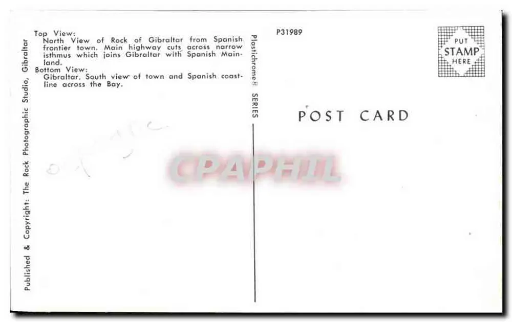 기브르altar — 기브르altar 바위 — 플라스티크로마 시리즈 P31989 - 뒷면