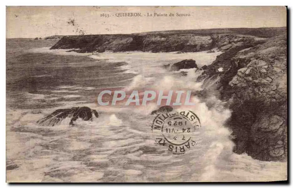 Quiberon - A Ponta do Scouro — edição parisiense n°2653 - Frente