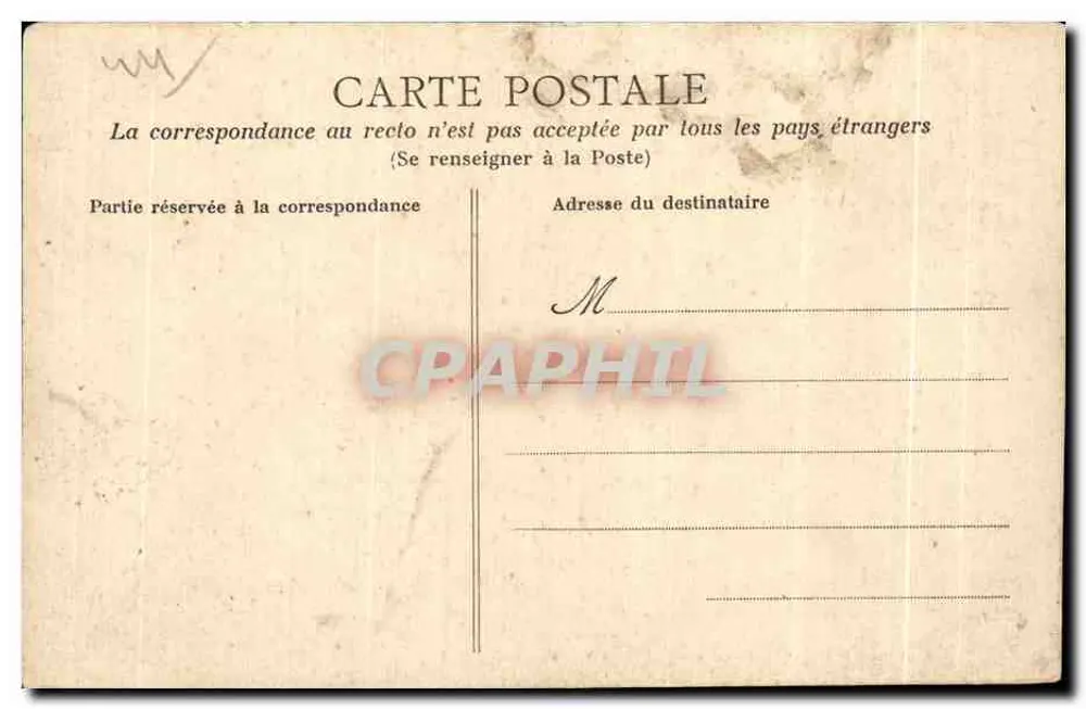 Pornic (unter links) — Felsen der Küste Gourmalon — Sammlung Pillorget, St-Nazaire - Rückseite