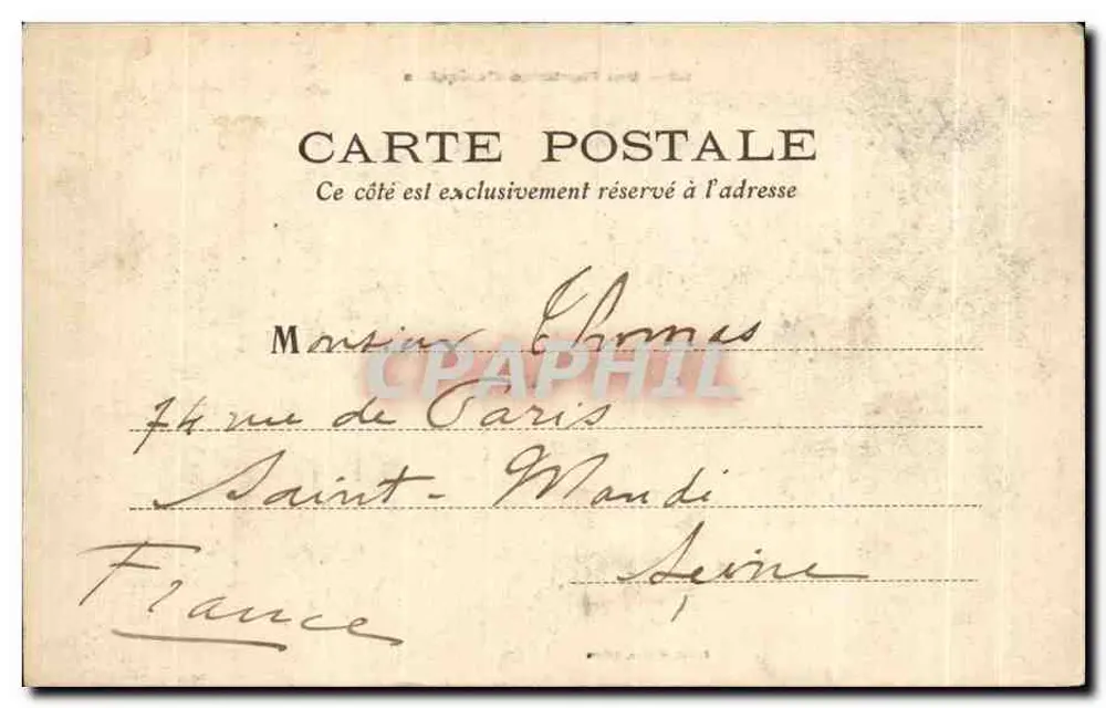 Plantage von Arequiers — Coarrain — Planta édition, Saïgon - Rückseite