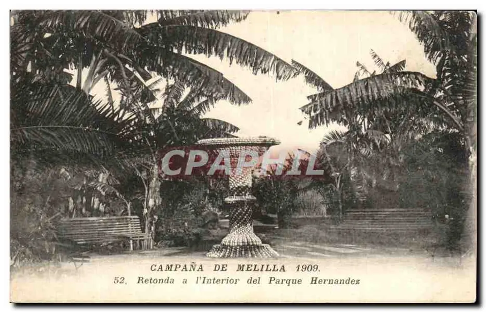 Retonda im Parque Hernandez — Kampagne von Melilla 1909 — Poumendil, Photo-Edit. Bel-Atlès - Vorderseite